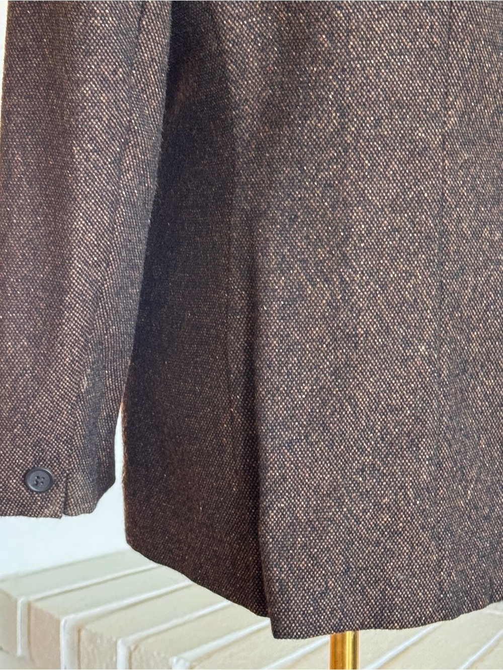 Jones New York Brown Blazer with Black Velvet Collar - Picture 4 of 9
